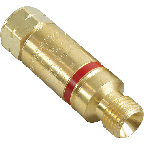 Flashback Arrestors - Oxy/Fuel Gas, Fuel Gas (red)/Oxygen (green), Regulator Adaptor Style Equipment World