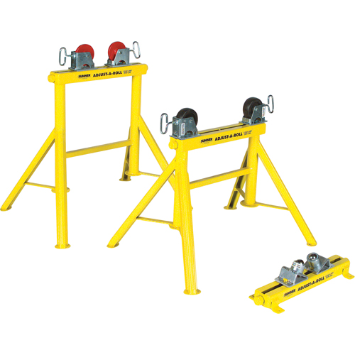 Adjust-A-Rolls&reg; Stand, 1000 lbs. Load Capacity, 36" Pipe Capacity Equipment World