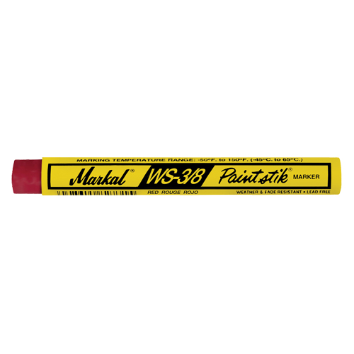 WS-3/8 Paintstik&reg; Paint Marker, Solid Stick, Red Equipment World