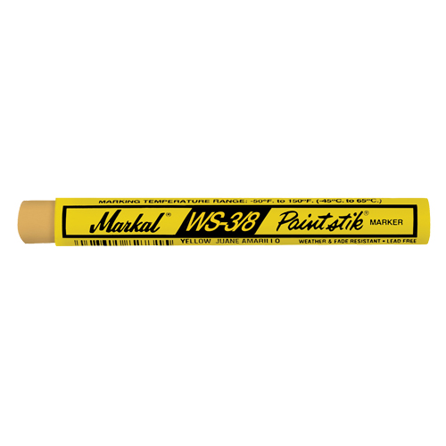 WS-3/8 Paintstik&reg; Paint Marker, Solid Stick, Yellow Equipment World
