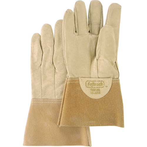 Softouch Welding Gloves, Pigskin Leather, Size Medium Equipment World