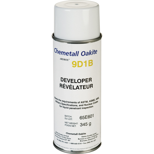 9D1B Non-Aqueous Developers, Aerosol Can Equipment World