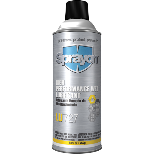 LU727 High-Performance Wet Lubricant, Aerosol Can Equipment World