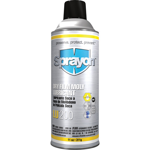 LU200 Dry Film Moly Lubcricant, Aerosol Can Equipment World