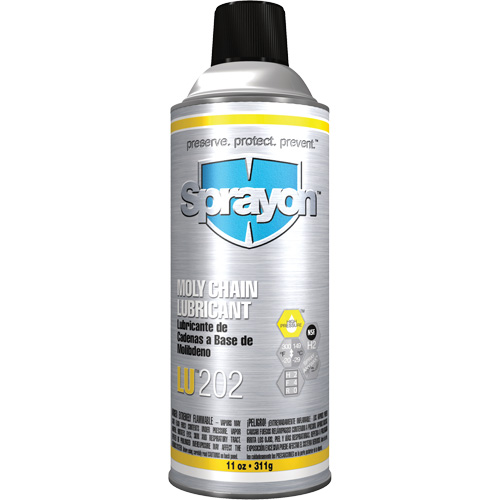 LU202 Moly Chain Lubricant, Aerosol Can Equipment World