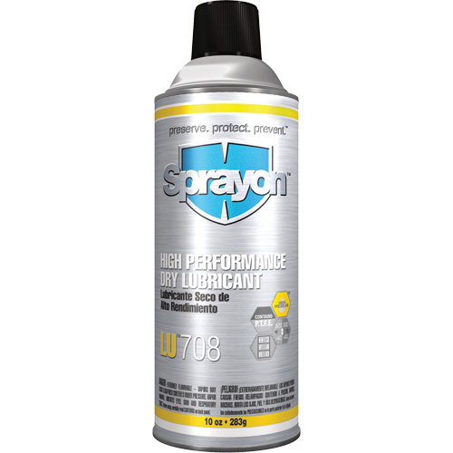 LU708 High Performance Dry Lubricant, Aerosol Can Equipment World