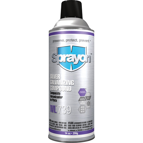 WL739 Silver Galvanizing Compound, Aerosol Can Equipment World