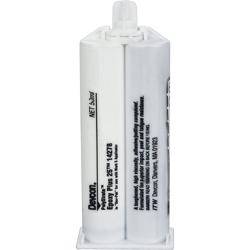 Epoxy Plus 25, Two-Part, Dual Cartridge, 50 ml., Grey Equipment World