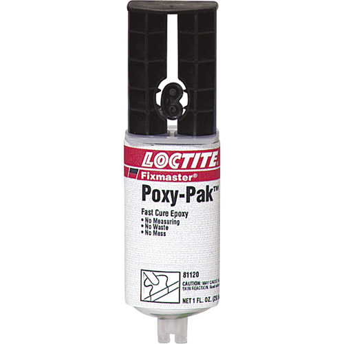 Fixmaster&reg; Fast Cure POXY PAK Adhesive, 92 g, Syringe, Two-Part, Translucent Equipment World