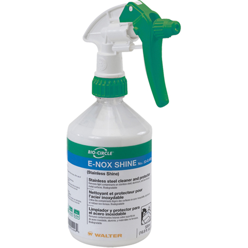 E-Nox Shine Stainless Steel Cleaner & Protector, 500 ml, Trigger Bottle Equipment World