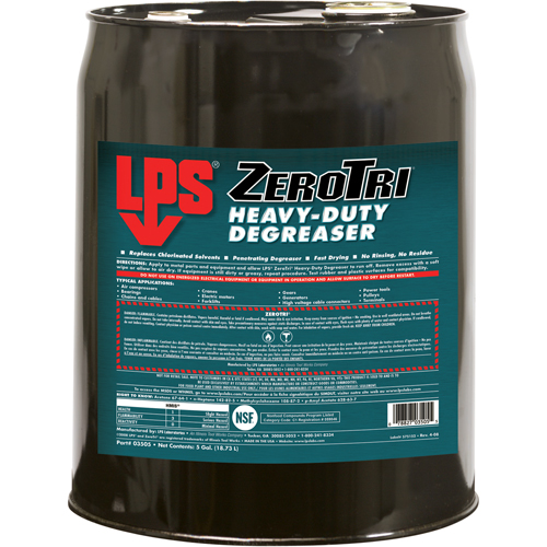 ZeroTri&reg; Heavy-Duty Degreaser, Pail Equipment World