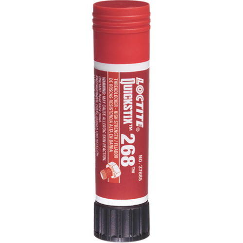 Quickstix Threadlocker 268 , Red, High, 9 g, Stick Equipment World