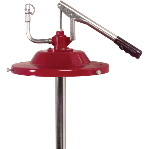 Pompes pour lubrification manuelle - Pompes &agrave; pression d&eacute;bit-volume, Zinc, 1 lb/6 courses, Pour barils de 5 gal. Equipment World