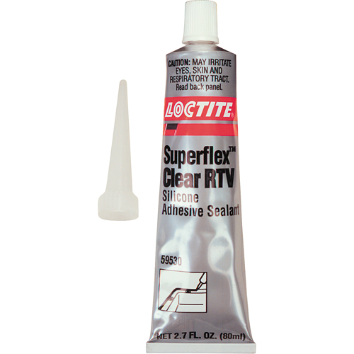 Superflex RTV Silicone Adhesive Sealant, Tube, Clear Equipment World
