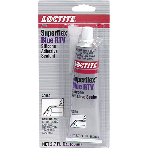 Superflex RTV Silicone Adhesive Sealant, Tube, Blue Equipment World
