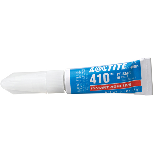 410 Instant Adhesive, Black, Tube, 3 g Equipment World