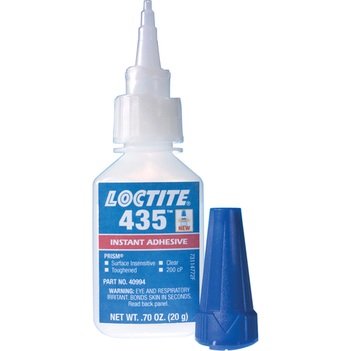 435 Surface Insensitive Instant Adhesive, Clear, Bottle, 20 g Equipment World