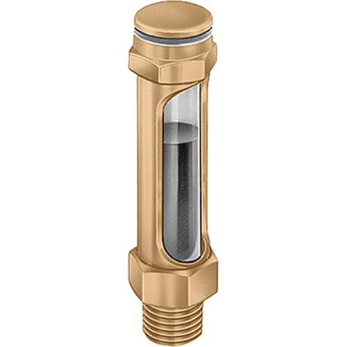 Brass Liquid Level Gauges - Straight, Threaded, 14-1/4" L, 225°F (107.22° C) Equipment World