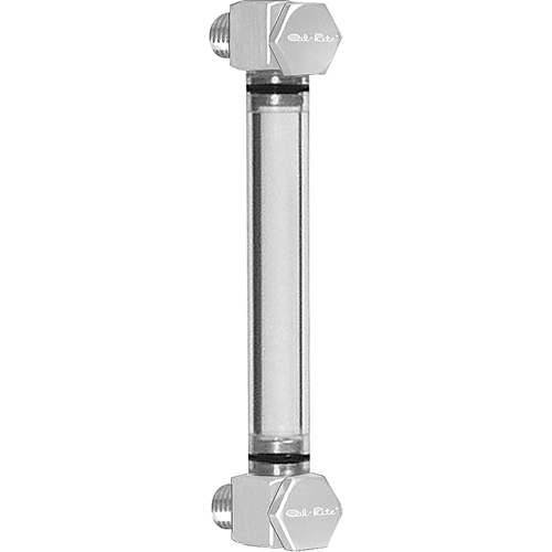 Round Nylon Liquid Level Gauge, Threaded, 5" L, 205°F (96.11° C) Equipment World