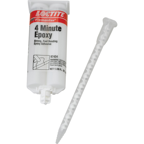 Fixmaster&reg; 4 Minute Adhesive, 50 ml, Dual Cartridge, Two-Part, Amber Equipment World