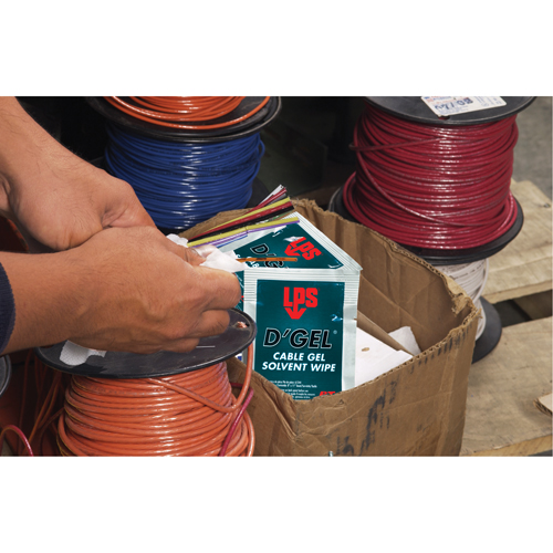 D'Gel&reg; Cable Gel Solvent, Packets Equipment World