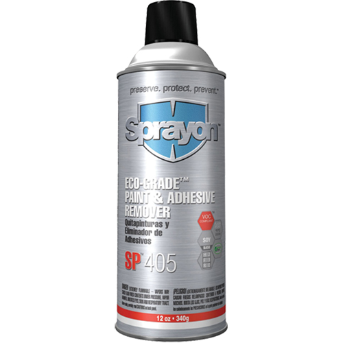SP405 Eco-Grade Paint & Adhesive Remover, 12 oz, Aerosol Can Equipment World