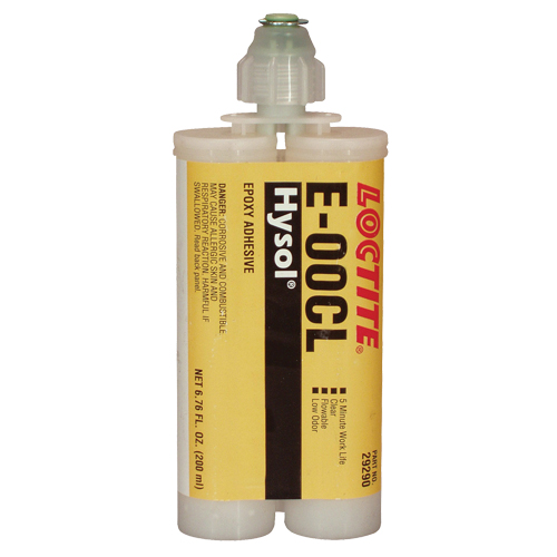 E-00CL Structural Adhesives, 200 ml, Dual Cartridge, Two-Part, Clear Equipment World