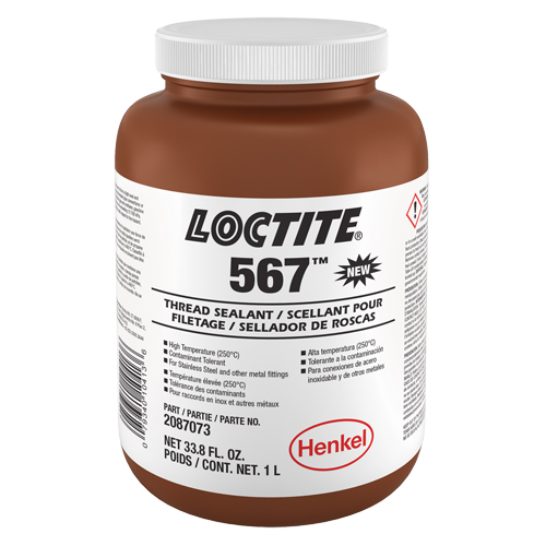 Scellant &agrave; filet haute temp&eacute;rature 567, Bouteille, 1 L,  Equipment World