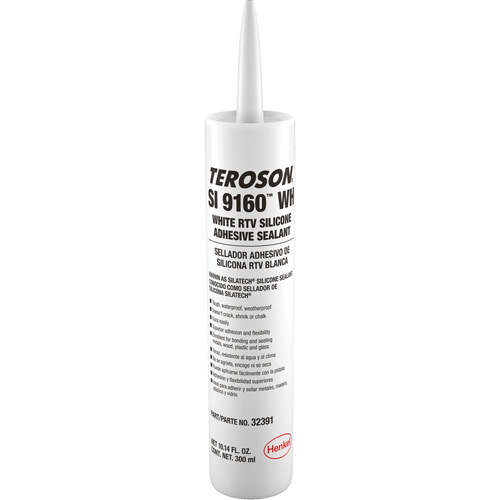 Teroson&reg; SI 9160 Silicone Sealant, Cartridge, White Equipment World
