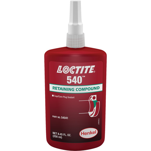 Loctite&reg; 540 Retaining Compound, 250 ml, Bottle, Blue Equipment World