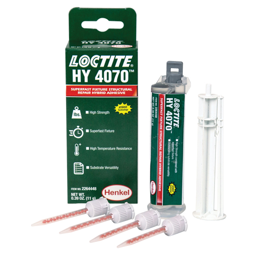 HY 4070 Structural Repair Hybrid Adhesive, Two-Part, Dual Cartridge, 11 g, Off-White Equipment World