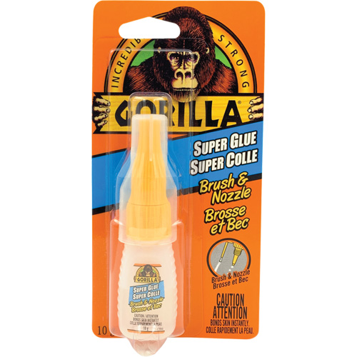 Super Glue Brush & Nozzle, 10 g, Bottle, Clear Equipment World