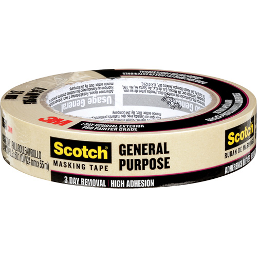 Ruban-cache &agrave; usage g&eacute;n&eacute;ral 2020 Scotch 2020, 24 mm (1") x 55 m (180'), Havane Equipment World