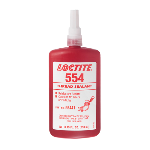 554 Thread Sealant, Bottle, 10 ml, -53.89° C - 148.89° C/-65°F - 300°F Equipment World