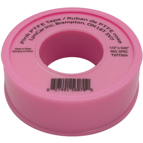 Ruban de Teflon, 520" lo x 1/2" la, Rose Equipment World