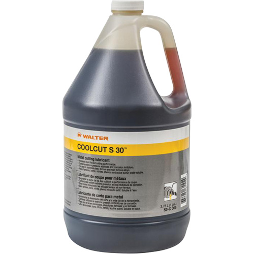Coolcut S-30 Water-Miscible Cutting Lubricant, Jug Equipment World