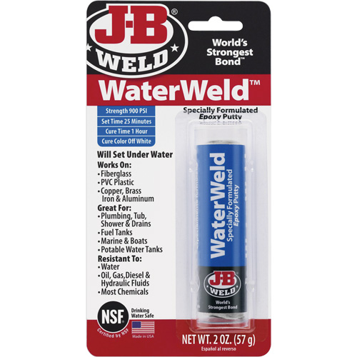 WaterWeld Epoxy, 2 oz., Stick, Off-White Equipment World