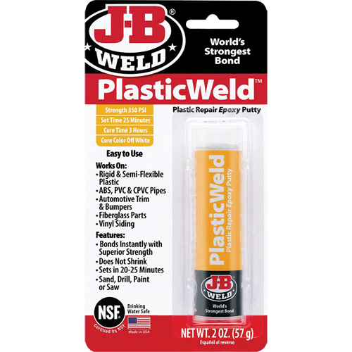 PlasticWeld Epoxy, 2 oz., Stick, Off-White Equipment World