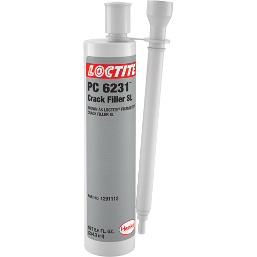 Bouche-fentes SL Loctite Fixmaster, 8,6 oz liq., Cartouche double, Gris Equipment World