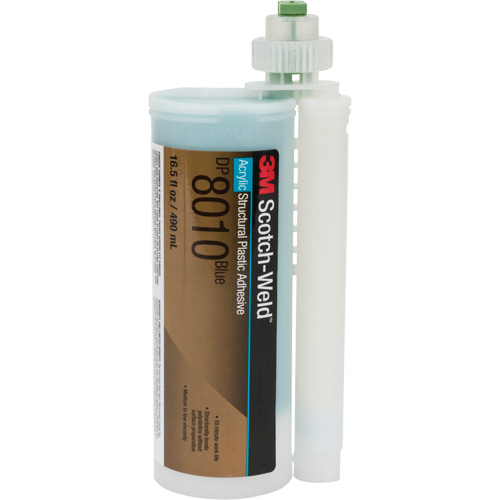 Scotch-Weld Structural Plastic Adhesive, Two-Part, Cartridge, 490 ml, Blue Equipment World
