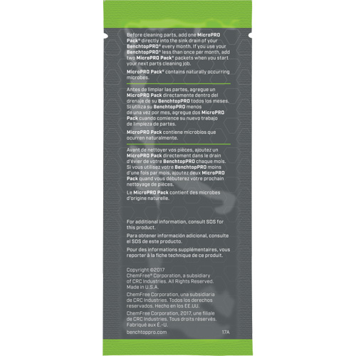 MicroPro Pack&reg; Microbial Cleaning Agent, 0.5 oz., Packet Equipment World