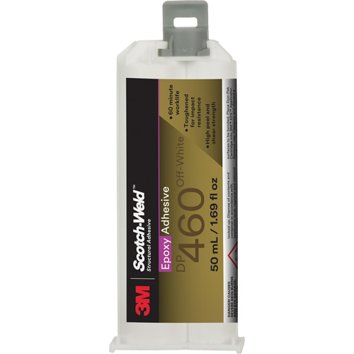 Scotch-Weld Adhesive, 50 ml, Dual Cartridge, Two-Part, White Equipment World