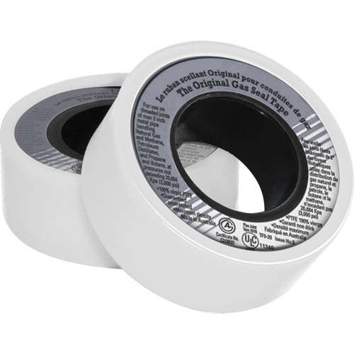 PTFE Thread Sealant Tape, 480" L x 3/4" W, White Equipment World