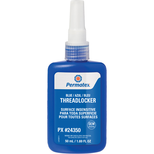 Surface Insensitive Threadlocker, Blue, High, 50 ml, Bottle Equipment World