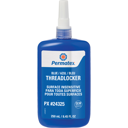 Surface Insensitive Threadlocker, Blue, High, 250 ml, Bottle Equipment World