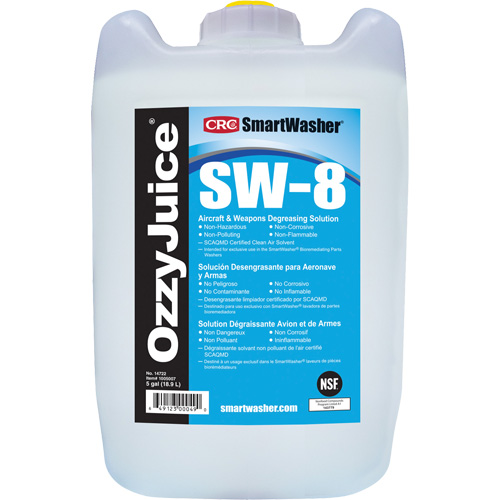 SmartWasher&reg; Ozzyjuice&reg; SW-8 Aircraft & Weapons Degreasing Solution, Jug Equipment World