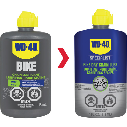 Lubrifiant sec pour chaîne de v&eacute;lo, Bouteille Equipment World