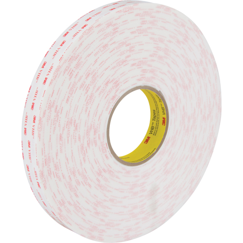VHB Tape 4950, 33 m (108') L x 25.4 mm (1") W, 45 mils, Acrylic Equipment World