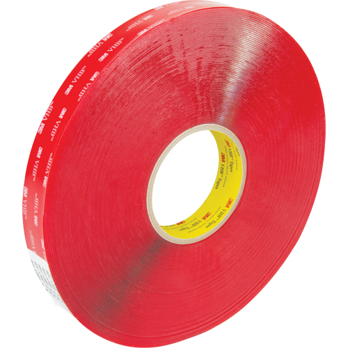 Ruban en mousse 4910, 33 m (108') lo x 25,4 mm (1") la, 40 mils, Acrylique Equipment World