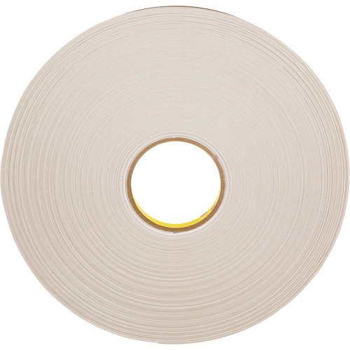 Ruban double face en mousse, 66 m (216') lo x 12,7 mm (1/2") la, 31 mils, Poly&eacute;thyl&egrave;ne Equipment World
